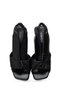 Women's Black Transparent Thick Heeled Sandals 26Sfd441218 - 4