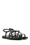Women's Black Knitted Detailed Sandals 26Sfe461014 - 2