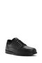 Men's Black Lace-Up Leather Casual Shoes 25Wfd6743Ft - 6