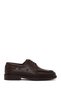 Men's Brown Lace-Up Thick Soled Leather Casual Shoes Wm750043Df