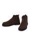 Men's Brown Zippered Suede Leather Boots Wm600003Ds - 5