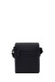 Men's Black Long Strap Leather Messenger Bag 25Wbd3540Ft - 3