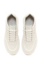 Men's White Leather Sneakers with Laces 26SFD698818 - 5