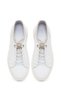Men's White Leather Sneakers with Thick Soles 26SFD676318 - 4