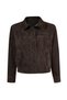 Sandiego Women's Brown Oversize Suede Leather Jacket 26Sgd565810