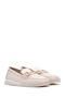 Women's Cream Buckle Genuine Leather Comfort Shoes Casual Daily Shoes 25Sfd151818 - 3