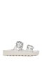 Women's Transparent Double Buckle Stone Slippers 25Sfe460718