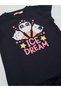 Ice Cream Dream Cotton Girls' Summer Navy Blue Dress - 5