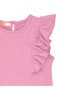 Pink Summer Dress for Girls with Panda Ruffle Detail - 6