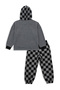 Boys' Tracksuit Set Checkered Thick Hooded Sweatshirt Sweatpants - 5