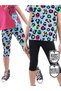 Girl's Black Leopard 2-Piece Tights