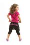 Zebra Fashion Girl's T-shirt Capri Shorts Set - 2