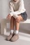 Women's Fur Lined Daily Boots Pasep Light Mink Suede - 4
