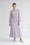 Two-Button Skirt Suit, Gray