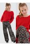 Girl's Red Long Sleeve Crop Sweatshirt 5-10 Years Old