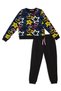 Street Style Girls' Black Tracksuit Set Autumn Winter Thick 100% Cotton 5-10Y - 4