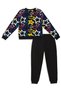 Street Style Girls' Black Tracksuit Set Autumn Winter Thick 100% Cotton 5-10Y - 5