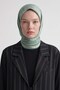 Marvella Scarf with Ethnic Patterned Design in Mint Green - 2