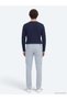 Gray Woven Slim Fit Casual Trousers - 6