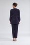 Navy Blue Sports Set with Side-Tie Detail - 3