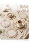 Premium Set of 6 Cocktail and Coffee Coasters with Leaf Embroidery - 8
