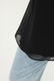 Women's Sleeveless Tulle Detailed Undergarment Tunic - 10270Tun Black - 6