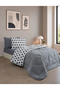 Single-Person Set: Reversible Plush Welsoft Fleece Puff (Duvet + Fitted Sheet + 2 Pillowcases) - 4