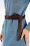 Classic Collar Plain Blue Standard Women's Dress 251 Lcf 144001 Bella Denim - 6
