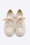 Women's Sneaker High Sole Lace-Up Linen Sports Shoes Kotnel Ecru - 5