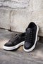 Women's Sneakers Thick Sole Lace-Up Sports Shoes Sifaz Black - 5