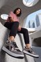 Women's Sneaker High Sole Sports Shoes Aryan Smoked Suede - 3