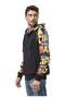 Men's Hoodie Sweatshirt with Modern Print, Hooded Transitional Sweatshirt CL589 - 3