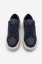 Women's Sneaker Thick Sole Lace-Up Sports Shoes Sifaz Navy Blue - 6