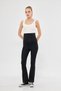 Flared Adjustable High-Waisted Stretch Shaping and Tightening Maternity Leggings - 6