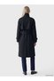 Sparkling Choices from Shining Store Women's Double Breasted Roba Collar Belted Trench Coat - 5