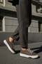 Women's Sneaker High Sole Lace-Up Sports Shoes Kotnel Brown Suede - 5