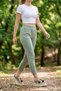 Women's Sneaker Thick Sole Denim Removable Beaded Buckle Sports Shoes Pevosa Beige Denim - 5