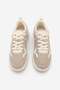 Women's Sneaker High Sole Sports Shoes Aryan Beige Suede - 8