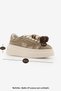 Women's Sneaker Thick Sole Denim Removable Beaded Buckle Sports Shoes Pevosa Beige Denim - 9