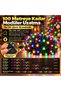 50m Black Wired Rgb Led Light String – New Year Party Christmas Tree Multi-Colored Decor Lighting - 2