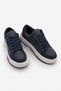 Women's Sneaker Thick Sole Lace-Up Sports Shoes Sifaz Navy Blue - 3