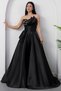 Strapless Neckline Satin Dress with Stones on the Chest Ecr5808 - 5