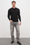 Patterned Apaş Collar Knitwear Sweater - 4