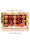 Set of 15 Red and Glittery and Embossed Christmas Tree Ornaments, Box 25x15 cm - 3