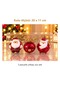 Santa Claus-Shaped Christmas Tree Ornaments, Set of 3, Box 20x11 cm - 3
