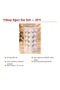 White, Silver, and Glittery Patterned Christmas Tree Ornaments, Set of 20, Box 19x8 cm - 4