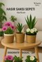 1 Round Wicker Basket Planter, Luxury Organizer, Decorative Basket, Home Decor—Assorted Colors - 4