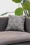 Anthracite Ecru Geometric Patterned Textured Modern Decorative Throw Pillow Cover