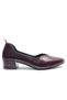 Pabril Genuine Leather Women's Heeled Shoes Women's Sitiletto Claret Red - 2