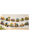 32 Pieces Construction Equipment, Trucks, and Other Vehicles Banner Cake Toothpick Cupcake Decoration Set Cocktail Toothpick Engagement Birthday Cocktail Event and Presentation Cake Decoration Ornament Thick Paper - 4